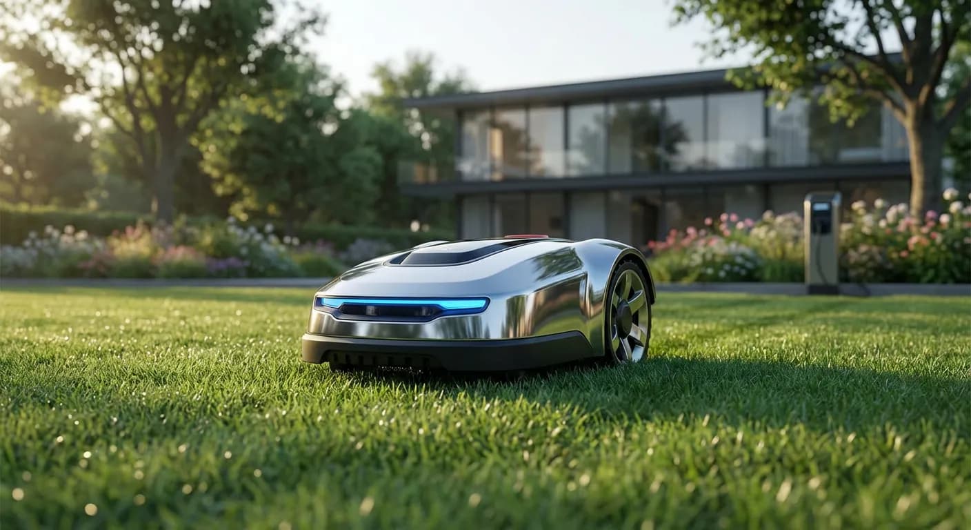 Robot tondeuse pour une pelouse de 1000m2 Robot de tonte automatique travaillant sur une grande surface de pelouse