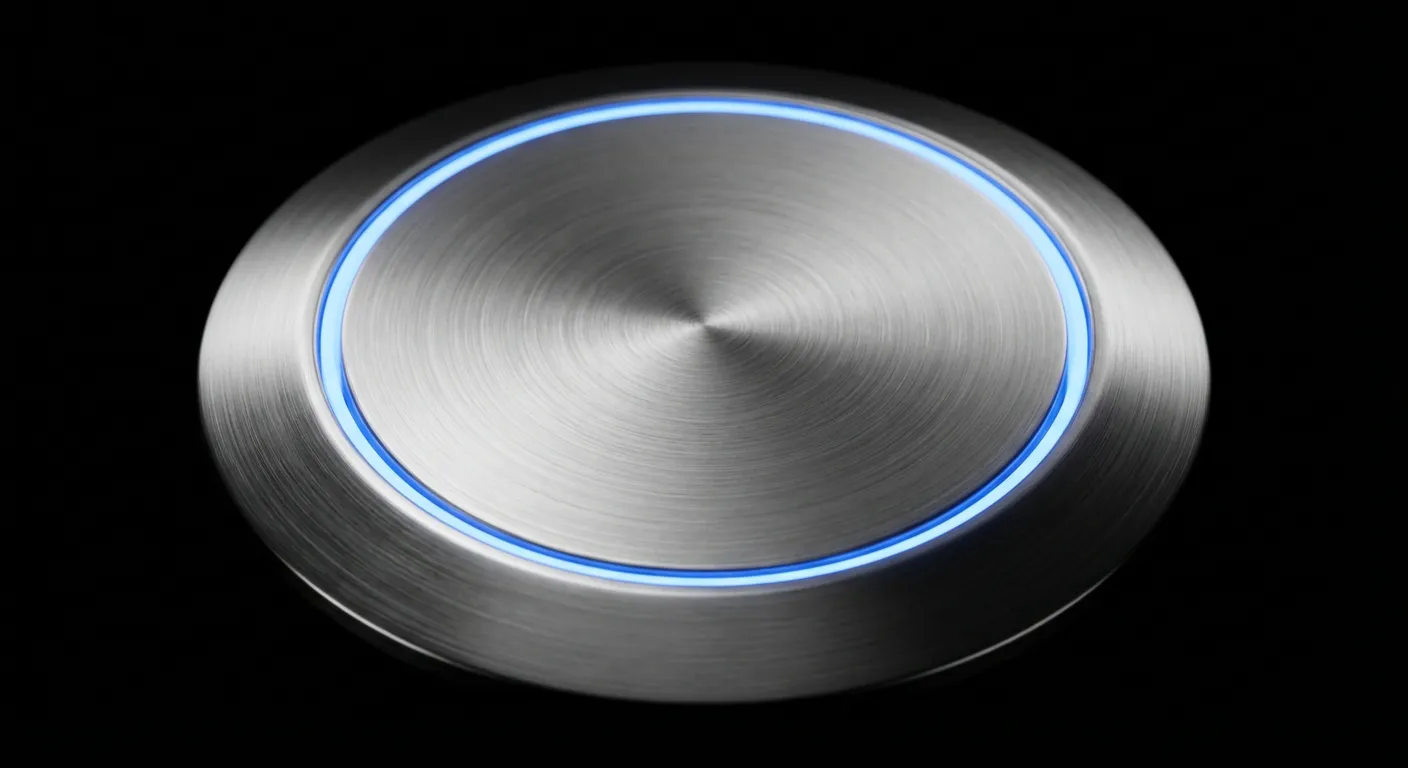 Branchement interphone avec gâche électrique : guide Bouton d'appel d'un interphone moderne au design épuré.