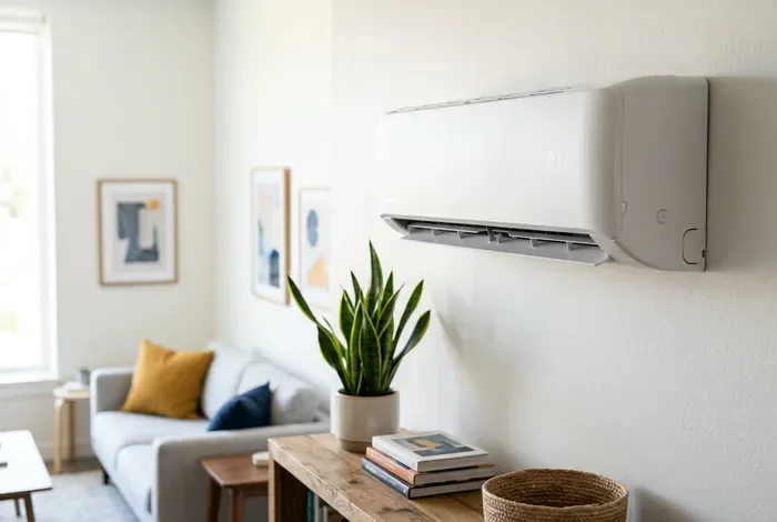 Clim Atlantic ou Daikin : le guide comparatif 2026 - Clim Atlantic vs Daikin : le duel ultime pour 2026 - Atlantic ou Daikin : quelle clim choisir en 2026 ? Miniature salon avec climatisation murale élégante