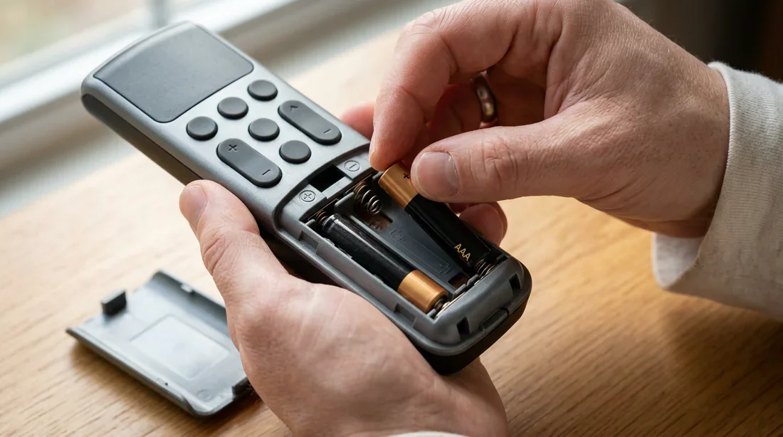 Changement des piles de la télécommande de climatisation