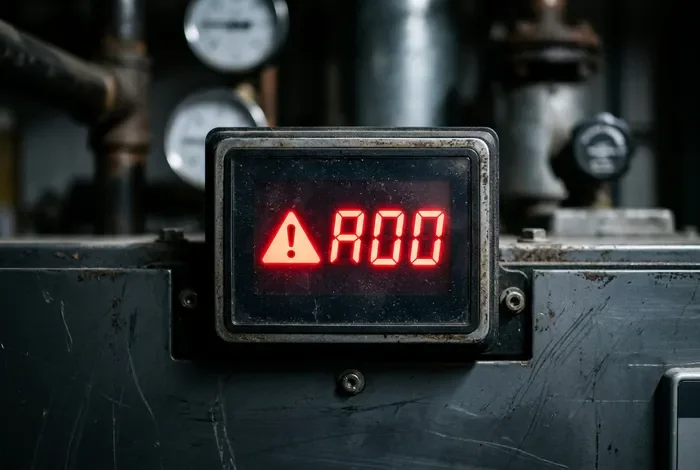 Code erreur chaudière A00 sur écran digital