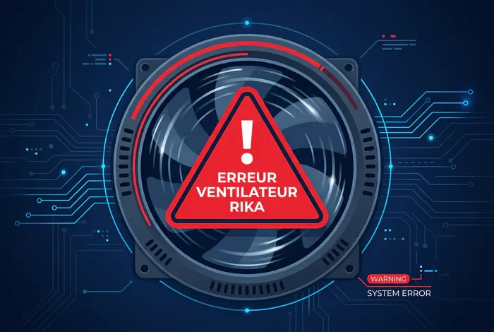 Alerte erreur ventilateur poêle Rika