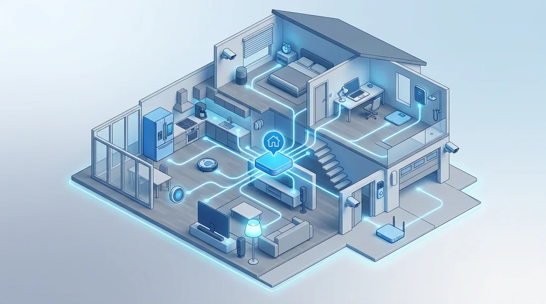 Architecture réseau domotique Schéma réseau domotique intelligent