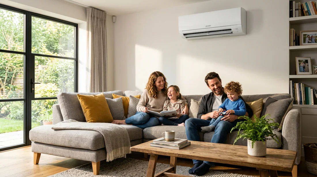 Confort thermique et gestion de la température dans un salon avec MELCloud