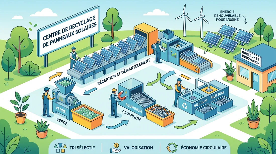 Gestion du recyclage des matériaux solaires Recyclage des composants de panneaux solaires