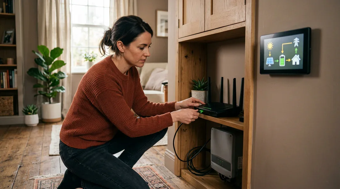 Dépannage connexion wifi onduleur Vérification du routeur internet pour installation solaire