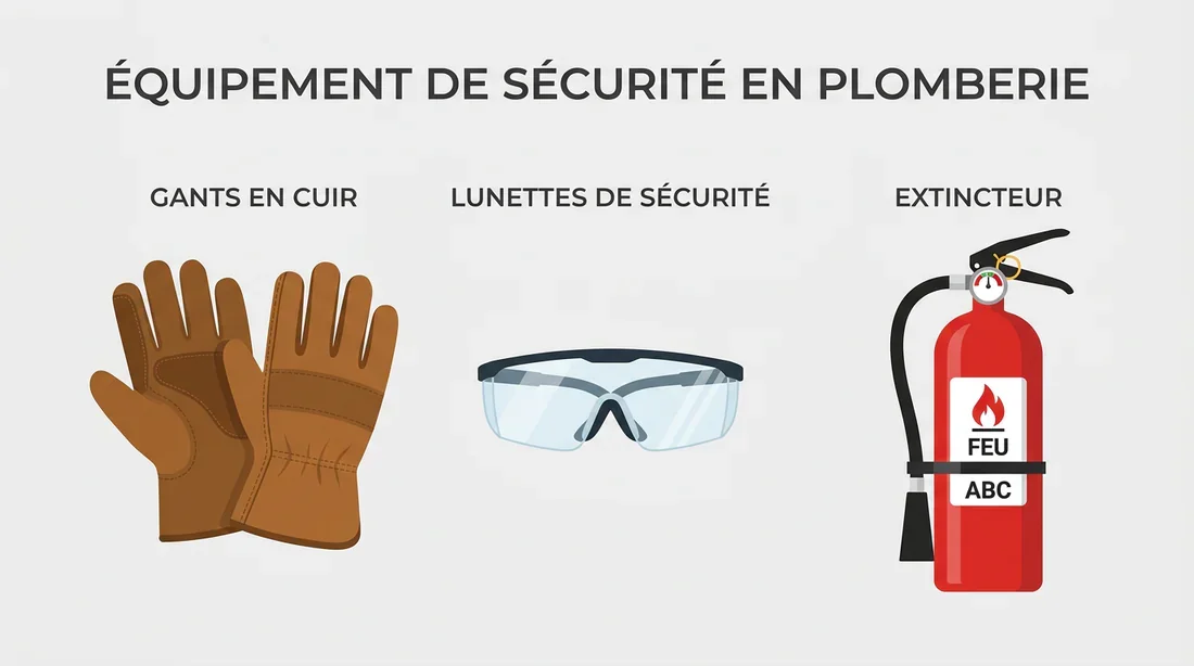 Équipements de sécurité nécessaires pour le brasage Équipements de protection individuelle pour travaux de plomberie
