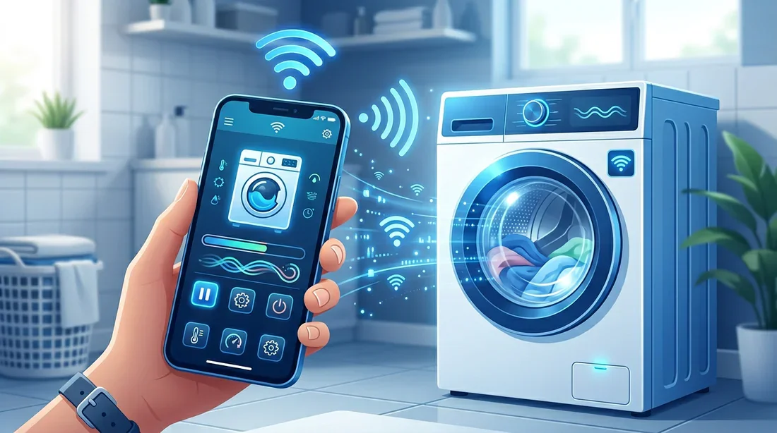 Gestion intelligente via application Connectivité smartphone et application Hoover Wizard