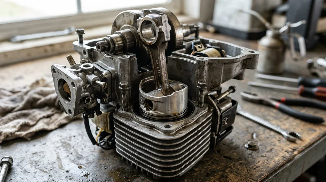 Détails techniques du moteur de la débroussailleuse ECHO SRM-3155