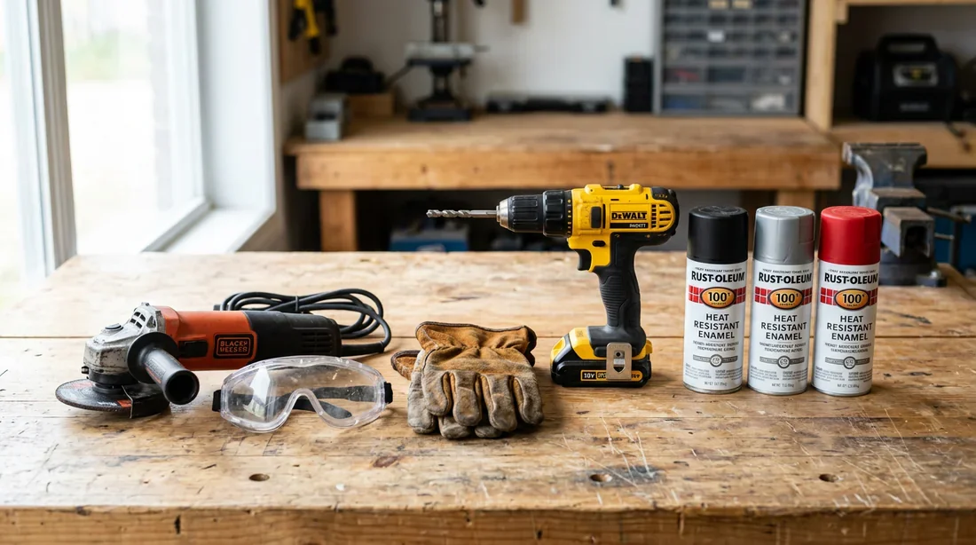 Matériel nécessaire pour la fabrication du brasero Outils et équipements de sécurité nécessaires pour fabriquer un brasero
