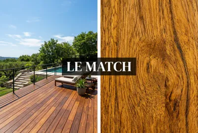 Le match bois Ipé contre Itauba pour une terrasse