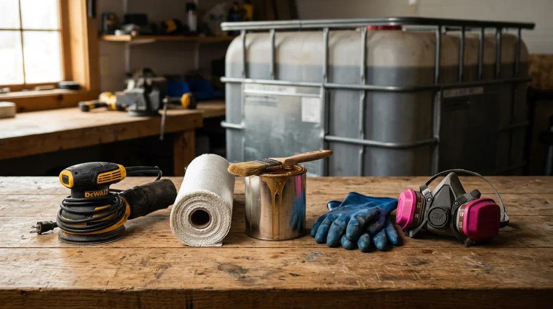 Outils nécessaires pour réparer une cuve IBC