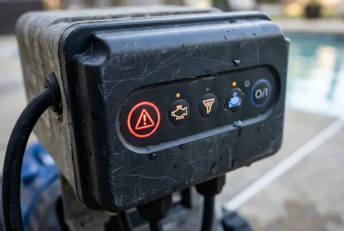 Robot Zodiac RC 4400 en panne : que faire ? Solution - Réparez votre Zodiac RC 4400 en 5 min (4 solutions) - Zodiac RC 4400 en panne ? Diagnostic et réparation Voyant d'erreur rouge allumé sur le boîtier de commande du Zodiac RC 4400