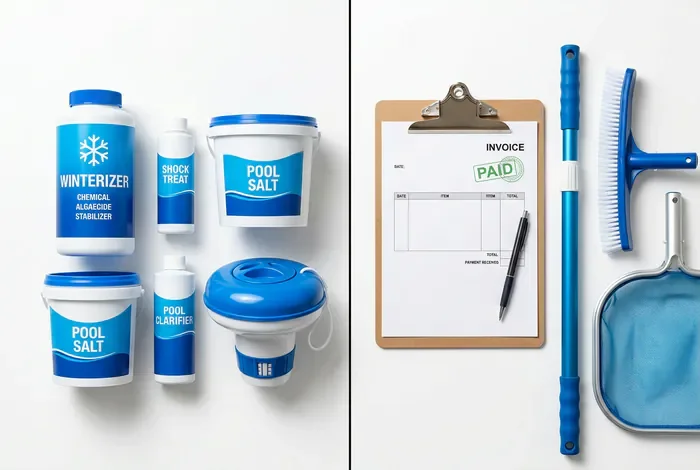 Matériel d'hivernage et outils pour entretien de piscine