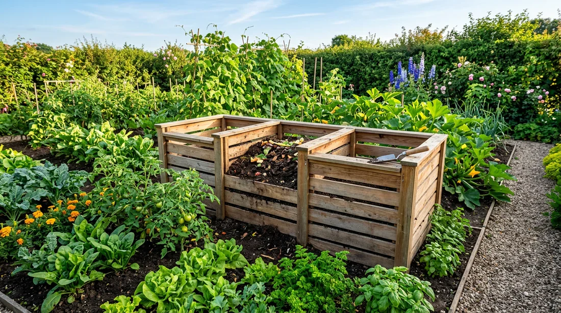 Compostage et valorisation au jardin Bac de compostage au jardin pour la valorisation des matières écologiques