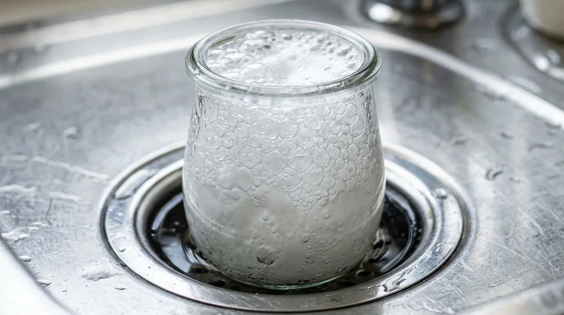 Utilisation de bicarbonate et vinaigre pour l'entretien des canalisations