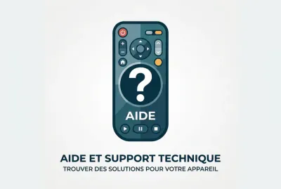 Icône de télécommande avec point d'interrogation
