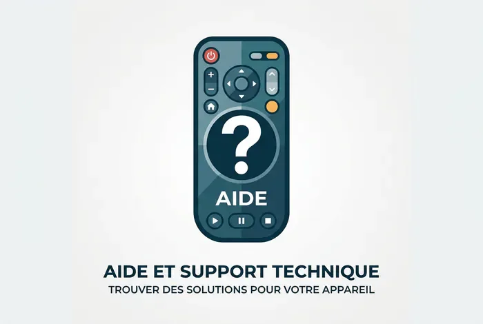 Icône de télécommande avec point d'interrogation
