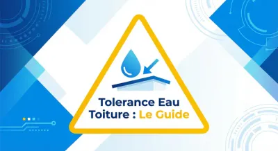 Infographie d'avertissement sur la tolérance d'eau en toiture terrasse