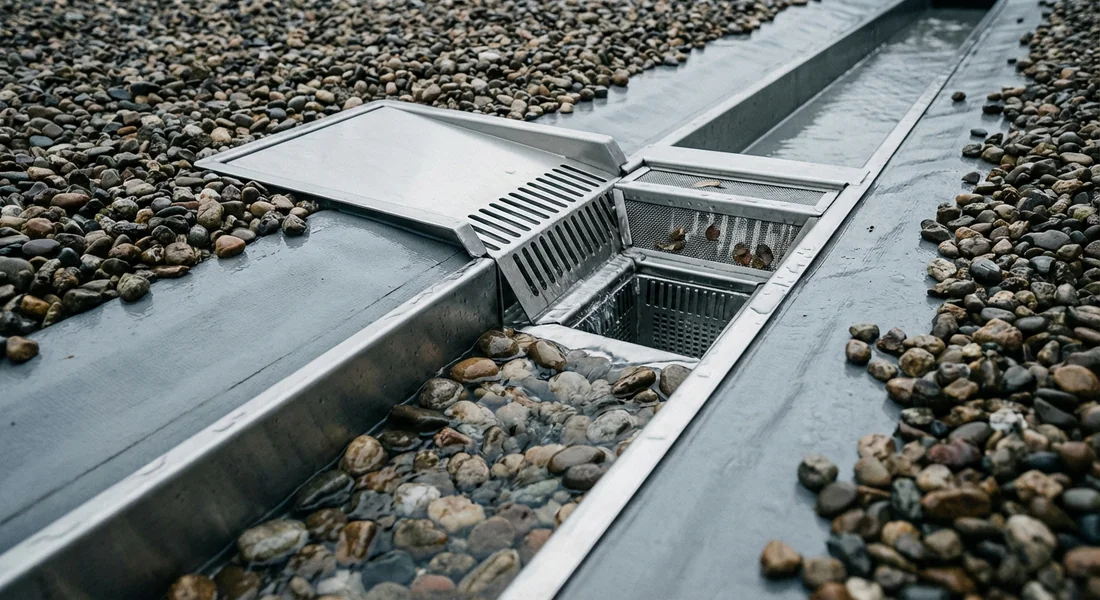 Système d'évacuation des eaux pluviales et drain de toiture